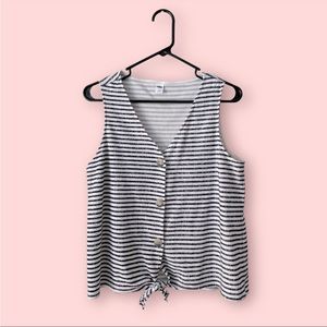 ⚡️Old navy striped tank top with tie
